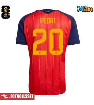 Spanien Pedri Gonzalez #20 Hemmatröja VM 2026 Kortärmad